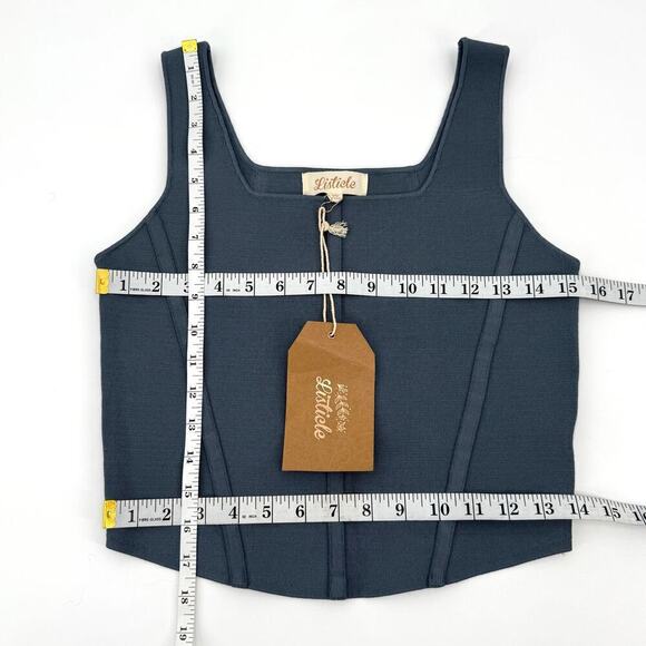 Listicle NWT Bandage Suck It All In Tank Top SageBlue Elastic Womens Size Large - Picture 6 of 8